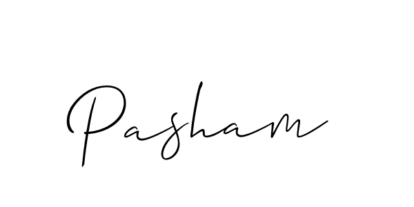 You should practise on your own different ways (Allison_Script) to write your name (Pasham) in signature. don't let someone else do it for you. Pasham signature style 2 images and pictures png