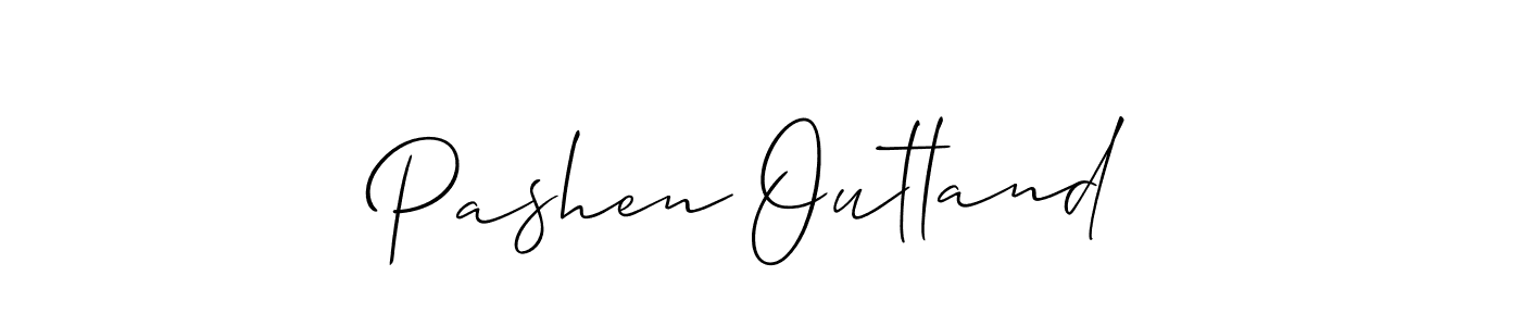 Make a beautiful signature design for name Pashen Outland. With this signature (Allison_Script) style, you can create a handwritten signature for free. Pashen Outland signature style 2 images and pictures png