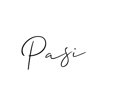 How to Draw Pasi signature style? Allison_Script is a latest design signature styles for name Pasi. Pasi signature style 2 images and pictures png