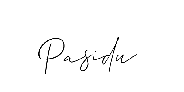 Best and Professional Signature Style for Pasidu. Allison_Script Best Signature Style Collection. Pasidu signature style 2 images and pictures png