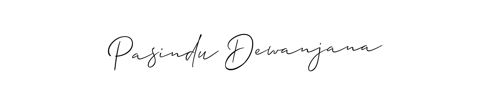 The best way (Allison_Script) to make a short signature is to pick only two or three words in your name. The name Pasindu Dewanjana include a total of six letters. For converting this name. Pasindu Dewanjana signature style 2 images and pictures png