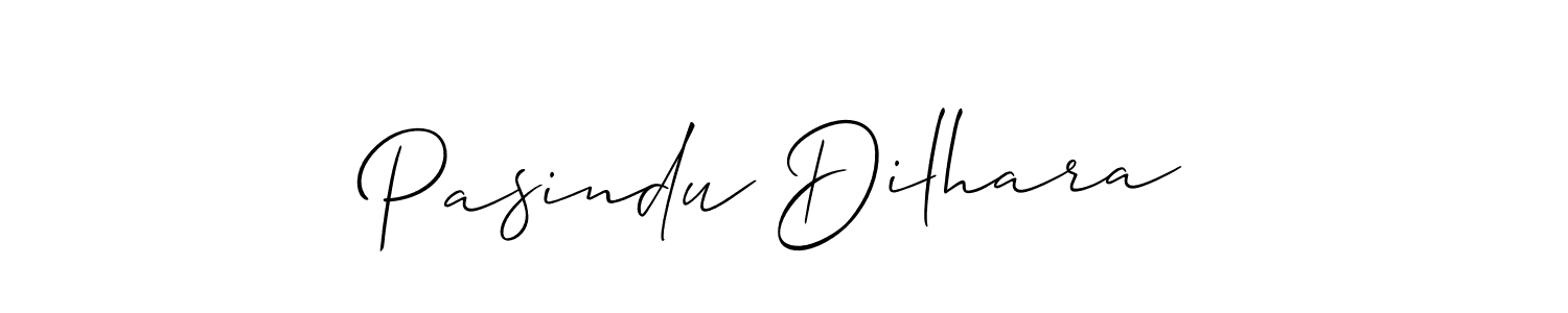 How to make Pasindu Dilhara name signature. Use Allison_Script style for creating short signs online. This is the latest handwritten sign. Pasindu Dilhara signature style 2 images and pictures png