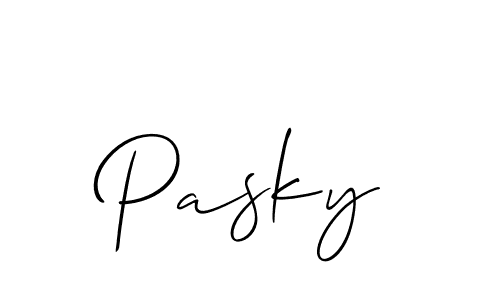 Best and Professional Signature Style for Pasky. Allison_Script Best Signature Style Collection. Pasky signature style 2 images and pictures png