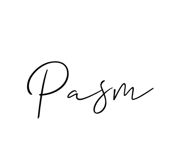 Also we have Pasm name is the best signature style. Create professional handwritten signature collection using Allison_Script autograph style. Pasm signature style 2 images and pictures png
