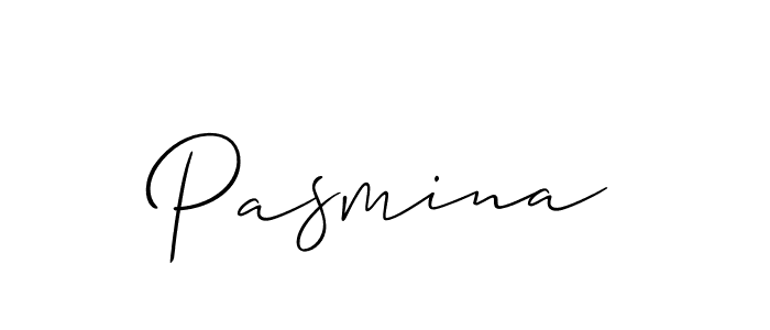 How to make Pasmina signature? Allison_Script is a professional autograph style. Create handwritten signature for Pasmina name. Pasmina signature style 2 images and pictures png