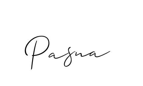 Pasna stylish signature style. Best Handwritten Sign (Allison_Script) for my name. Handwritten Signature Collection Ideas for my name Pasna. Pasna signature style 2 images and pictures png
