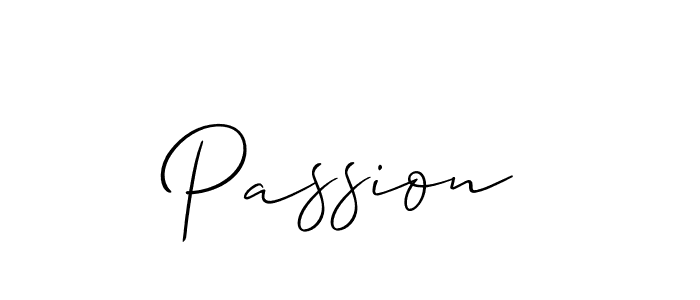 Also we have Passion name is the best signature style. Create professional handwritten signature collection using Allison_Script autograph style. Passion signature style 2 images and pictures png