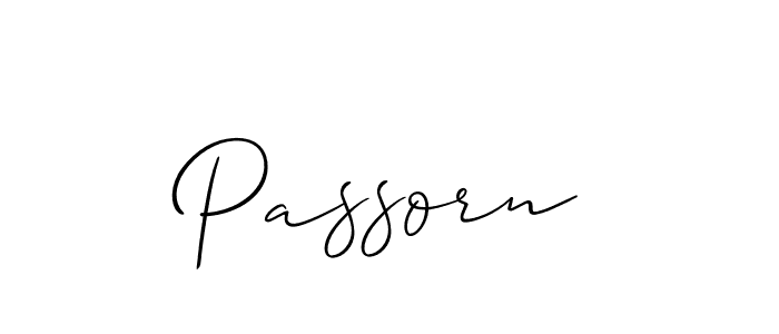 How to make Passorn name signature. Use Allison_Script style for creating short signs online. This is the latest handwritten sign. Passorn signature style 2 images and pictures png