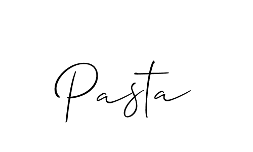 Also we have Pasta name is the best signature style. Create professional handwritten signature collection using Allison_Script autograph style. Pasta signature style 2 images and pictures png