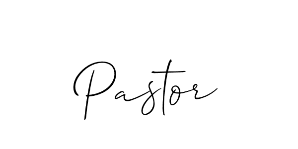 The best way (Allison_Script) to make a short signature is to pick only two or three words in your name. The name Pastor include a total of six letters. For converting this name. Pastor signature style 2 images and pictures png
