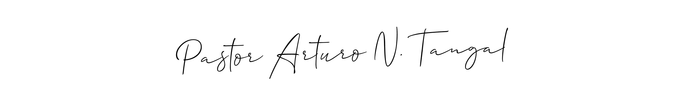 Also we have Pastor Arturo N. Tangal name is the best signature style. Create professional handwritten signature collection using Allison_Script autograph style. Pastor Arturo N. Tangal signature style 2 images and pictures png