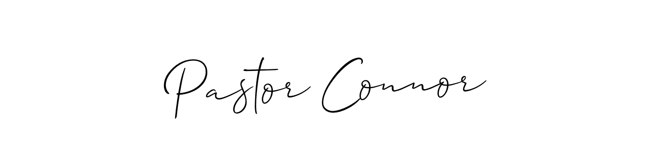 Make a beautiful signature design for name Pastor Connor. With this signature (Allison_Script) style, you can create a handwritten signature for free. Pastor Connor signature style 2 images and pictures png