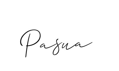 Design your own signature with our free online signature maker. With this signature software, you can create a handwritten (Allison_Script) signature for name Pasua. Pasua signature style 2 images and pictures png