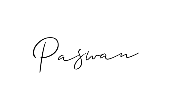 How to make Paswan signature? Allison_Script is a professional autograph style. Create handwritten signature for Paswan name. Paswan signature style 2 images and pictures png