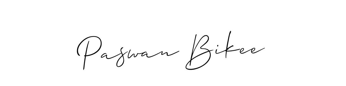Similarly Allison_Script is the best handwritten signature design. Signature creator online .You can use it as an online autograph creator for name Paswan Bikee. Paswan Bikee signature style 2 images and pictures png