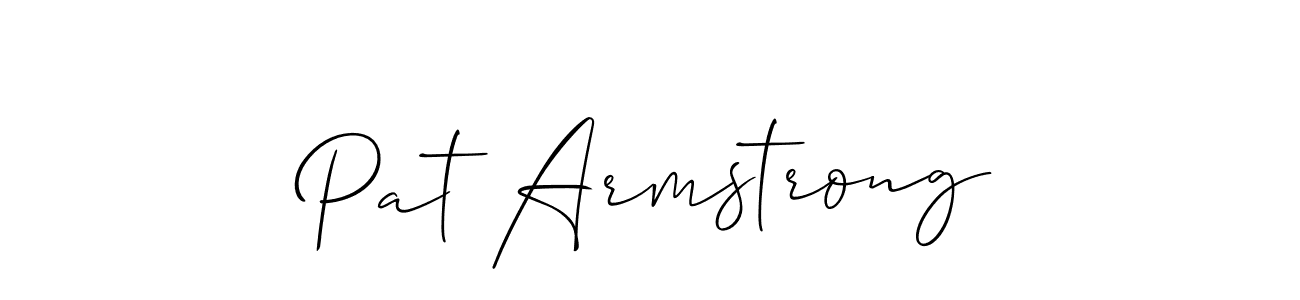 Also You can easily find your signature by using the search form. We will create Pat Armstrong name handwritten signature images for you free of cost using Allison_Script sign style. Pat Armstrong signature style 2 images and pictures png