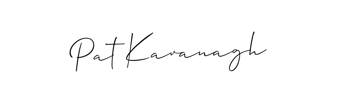 Use a signature maker to create a handwritten signature online. With this signature software, you can design (Allison_Script) your own signature for name Pat Kavanagh. Pat Kavanagh signature style 2 images and pictures png