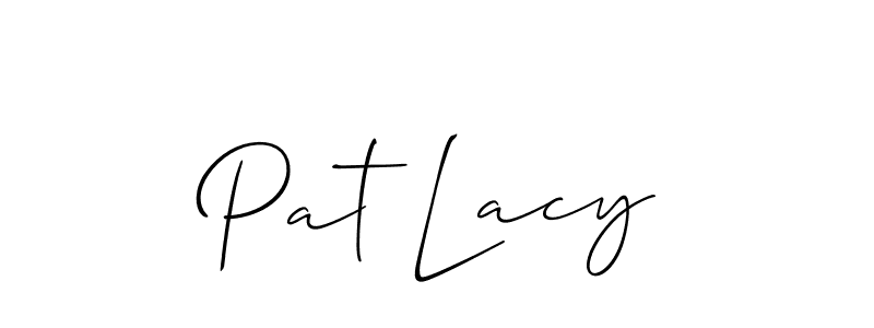 Design your own signature with our free online signature maker. With this signature software, you can create a handwritten (Allison_Script) signature for name Pat Lacy. Pat Lacy signature style 2 images and pictures png
