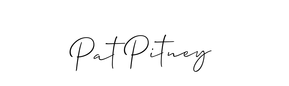 Pat Pitney stylish signature style. Best Handwritten Sign (Allison_Script) for my name. Handwritten Signature Collection Ideas for my name Pat Pitney. Pat Pitney signature style 2 images and pictures png