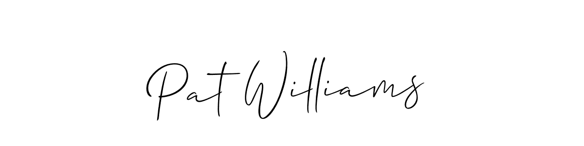 Once you've used our free online signature maker to create your best signature Allison_Script style, it's time to enjoy all of the benefits that Pat Williams name signing documents. Pat Williams signature style 2 images and pictures png