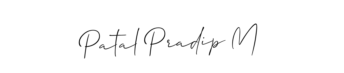 Best and Professional Signature Style for Patal Pradip M. Allison_Script Best Signature Style Collection. Patal Pradip M signature style 2 images and pictures png