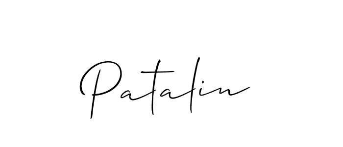 You should practise on your own different ways (Allison_Script) to write your name (Patalin) in signature. don't let someone else do it for you. Patalin signature style 2 images and pictures png