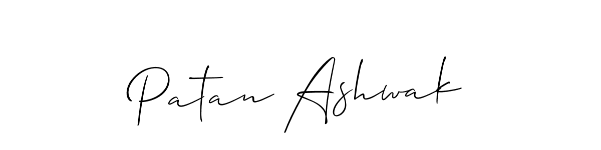The best way (Allison_Script) to make a short signature is to pick only two or three words in your name. The name Patan Ashwak include a total of six letters. For converting this name. Patan Ashwak signature style 2 images and pictures png