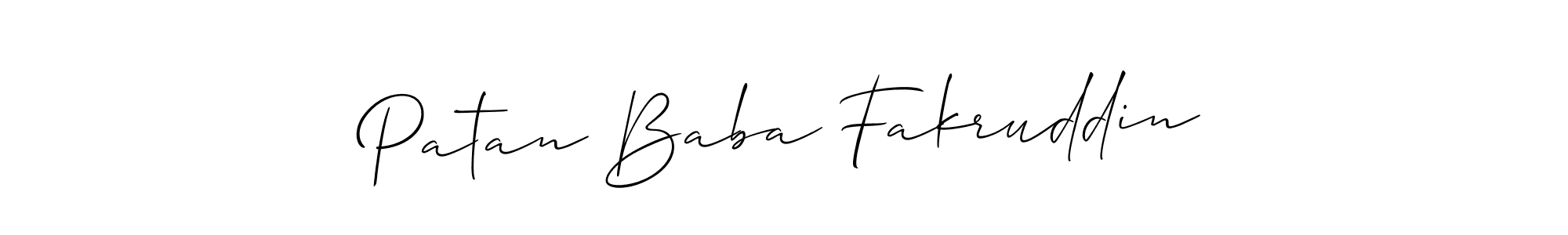 Patan Baba Fakruddin stylish signature style. Best Handwritten Sign (Allison_Script) for my name. Handwritten Signature Collection Ideas for my name Patan Baba Fakruddin. Patan Baba Fakruddin signature style 2 images and pictures png