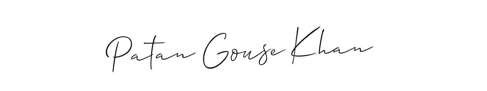 Also You can easily find your signature by using the search form. We will create Patan Gouse Khan name handwritten signature images for you free of cost using Allison_Script sign style. Patan Gouse Khan signature style 2 images and pictures png