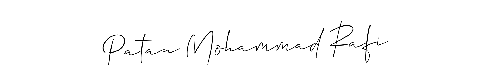 Create a beautiful signature design for name Patan Mohammad Rafi. With this signature (Allison_Script) fonts, you can make a handwritten signature for free. Patan Mohammad Rafi signature style 2 images and pictures png
