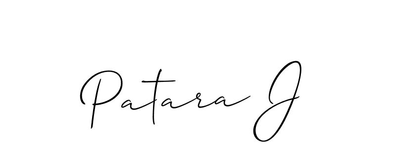 Patara J stylish signature style. Best Handwritten Sign (Allison_Script) for my name. Handwritten Signature Collection Ideas for my name Patara J. Patara J signature style 2 images and pictures png
