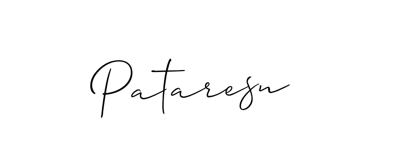 Also we have Pataresn name is the best signature style. Create professional handwritten signature collection using Allison_Script autograph style. Pataresn signature style 2 images and pictures png