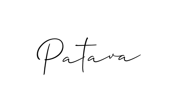 Create a beautiful signature design for name Patava. With this signature (Allison_Script) fonts, you can make a handwritten signature for free. Patava signature style 2 images and pictures png