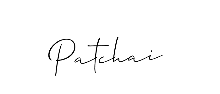 Best and Professional Signature Style for Patchai. Allison_Script Best Signature Style Collection. Patchai signature style 2 images and pictures png