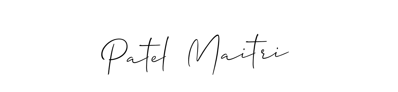 You can use this online signature creator to create a handwritten signature for the name Patel  Maitri. This is the best online autograph maker. Patel  Maitri signature style 2 images and pictures png