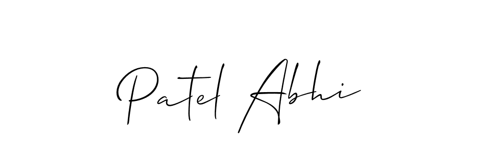 Best and Professional Signature Style for Patel Abhi. Allison_Script Best Signature Style Collection. Patel Abhi signature style 2 images and pictures png