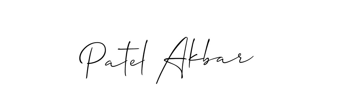 Similarly Allison_Script is the best handwritten signature design. Signature creator online .You can use it as an online autograph creator for name Patel Akbar. Patel Akbar signature style 2 images and pictures png