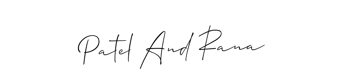 You can use this online signature creator to create a handwritten signature for the name Patel And Rana. This is the best online autograph maker. Patel And Rana signature style 2 images and pictures png