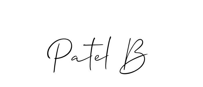 Best and Professional Signature Style for Patel B. Allison_Script Best Signature Style Collection. Patel B signature style 2 images and pictures png