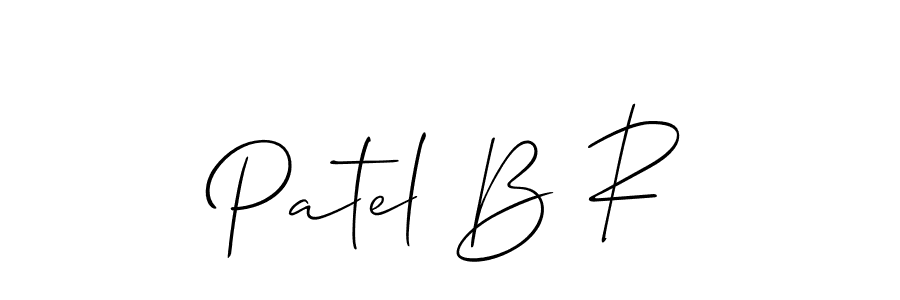 Make a beautiful signature design for name Patel B R. With this signature (Allison_Script) style, you can create a handwritten signature for free. Patel B R signature style 2 images and pictures png