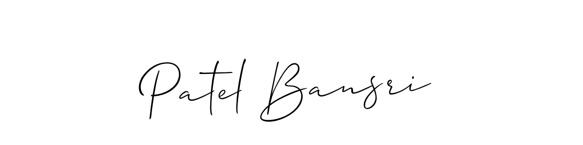 You can use this online signature creator to create a handwritten signature for the name Patel Bansri. This is the best online autograph maker. Patel Bansri signature style 2 images and pictures png