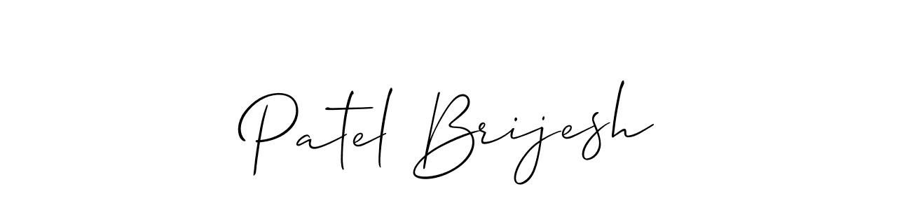 Make a beautiful signature design for name Patel Brijesh. With this signature (Allison_Script) style, you can create a handwritten signature for free. Patel Brijesh signature style 2 images and pictures png