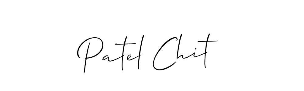 Use a signature maker to create a handwritten signature online. With this signature software, you can design (Allison_Script) your own signature for name Patel Chit. Patel Chit signature style 2 images and pictures png