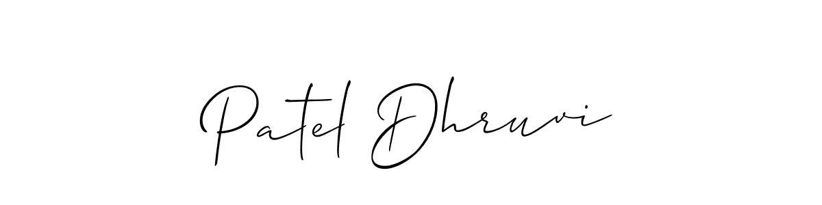 This is the best signature style for the Patel Dhruvi name. Also you like these signature font (Allison_Script). Mix name signature. Patel Dhruvi signature style 2 images and pictures png