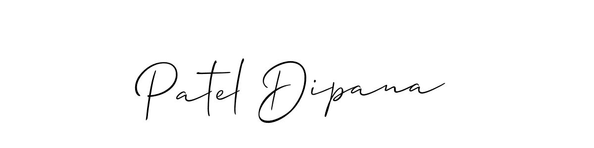 How to make Patel Dipana signature? Allison_Script is a professional autograph style. Create handwritten signature for Patel Dipana name. Patel Dipana signature style 2 images and pictures png