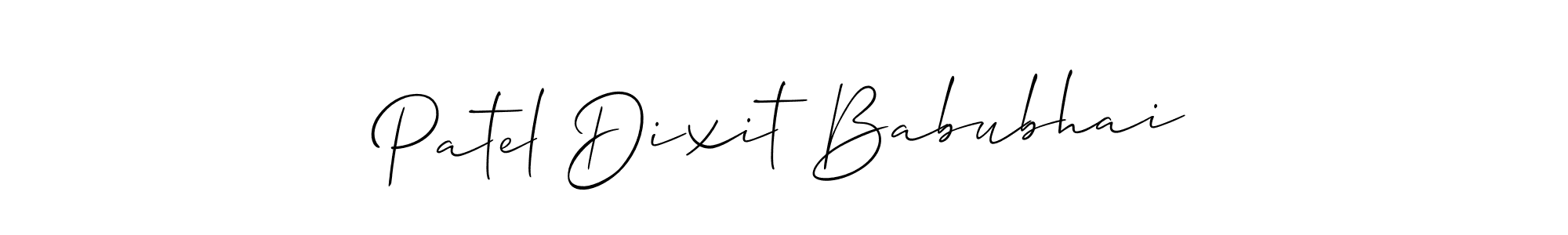 Create a beautiful signature design for name Patel Dixit Babubhai. With this signature (Allison_Script) fonts, you can make a handwritten signature for free. Patel Dixit Babubhai signature style 2 images and pictures png