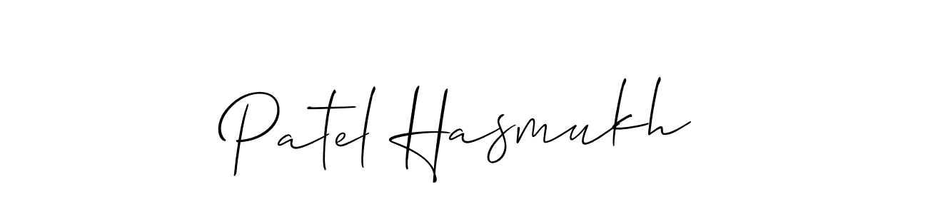 Use a signature maker to create a handwritten signature online. With this signature software, you can design (Allison_Script) your own signature for name Patel Hasmukh. Patel Hasmukh signature style 2 images and pictures png