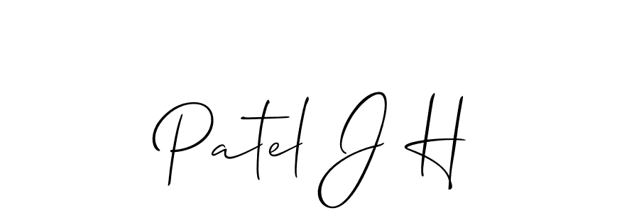 Make a short Patel J H signature style. Manage your documents anywhere anytime using Allison_Script. Create and add eSignatures, submit forms, share and send files easily. Patel J H signature style 2 images and pictures png