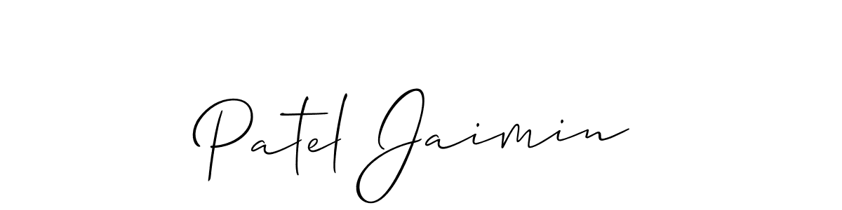 It looks lik you need a new signature style for name Patel Jaimin. Design unique handwritten (Allison_Script) signature with our free signature maker in just a few clicks. Patel Jaimin signature style 2 images and pictures png