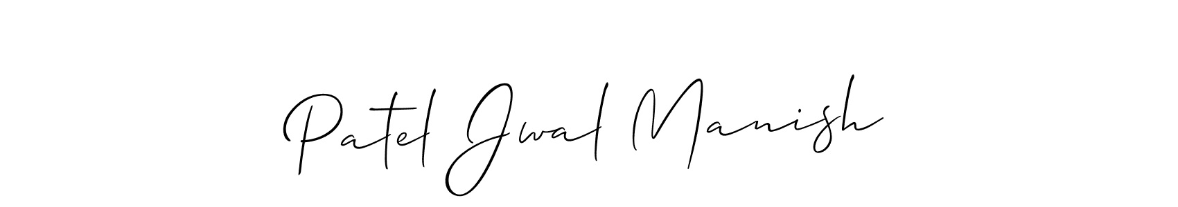 Patel Jwal Manish stylish signature style. Best Handwritten Sign (Allison_Script) for my name. Handwritten Signature Collection Ideas for my name Patel Jwal Manish. Patel Jwal Manish signature style 2 images and pictures png